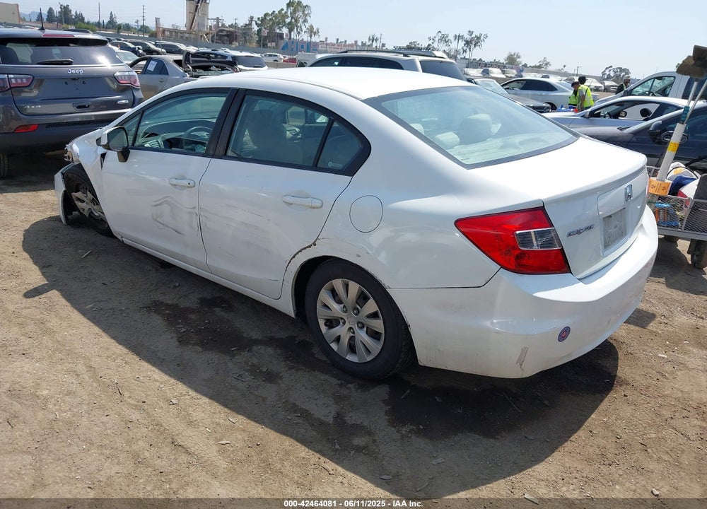 2012 HONDA CIVIC VIN: 2HGFB2F51CH568519