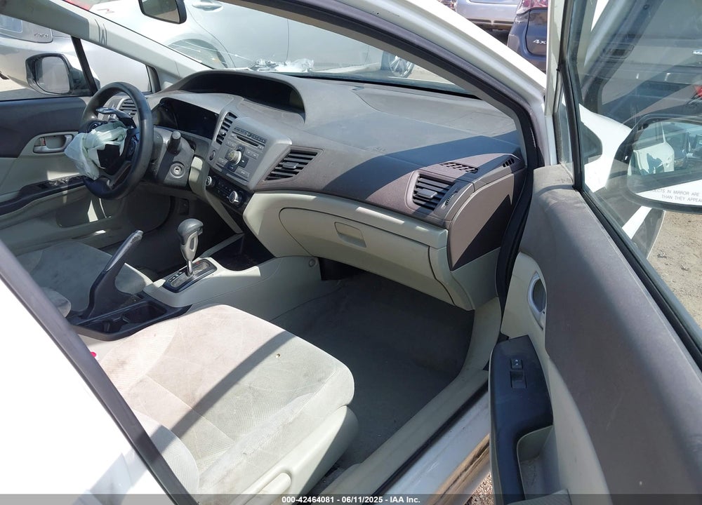 2012 HONDA CIVIC VIN: 2HGFB2F51CH568519