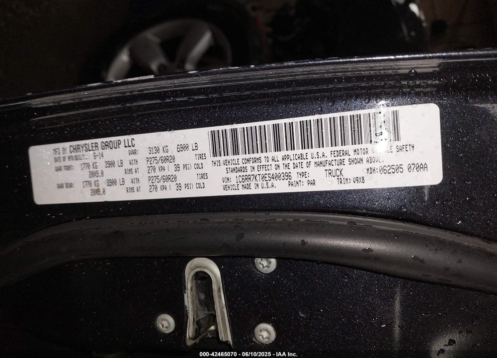 2014 RAM 1500 EXPRESS VIN: 1C6RR7KT0ES400396