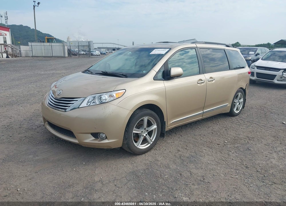 2012 TOYOTA SIENNA LIMITED V6 7 PASSENGER VIN: 5TDYK3DC4CS220312