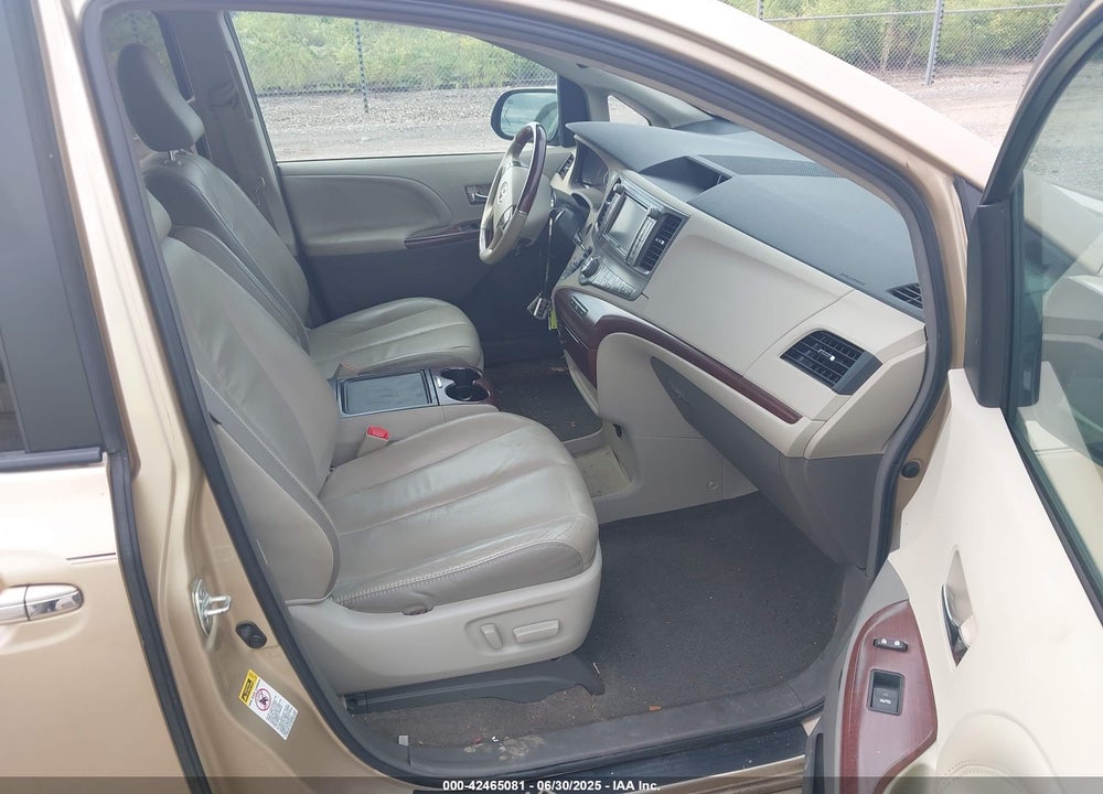 2012 TOYOTA SIENNA LIMITED V6 7 PASSENGER VIN: 5TDYK3DC4CS220312