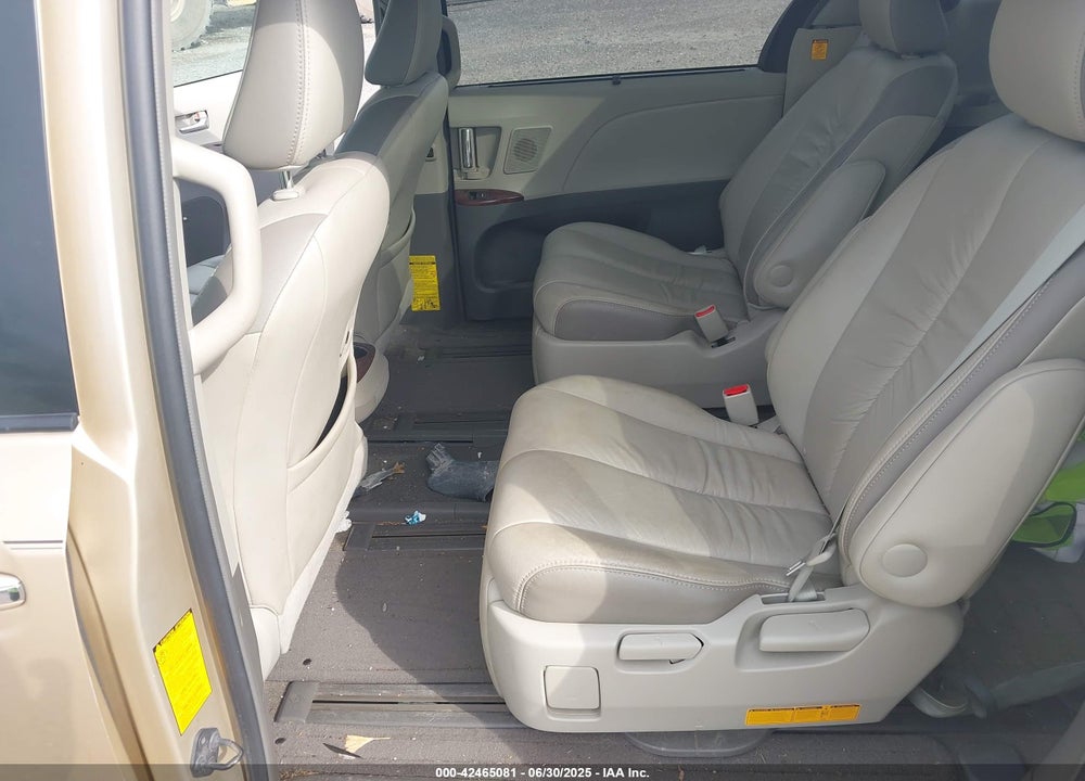 2012 TOYOTA SIENNA LIMITED V6 7 PASSENGER VIN: 5TDYK3DC4CS220312