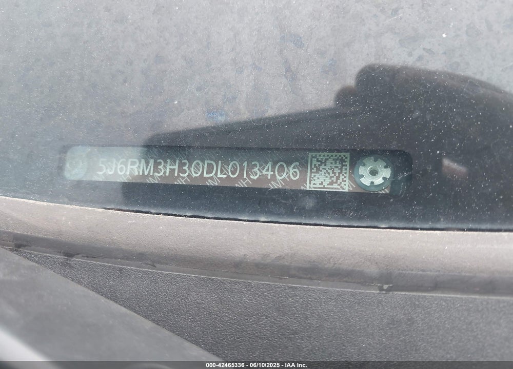 2013 HONDA CR-V VIN: 5J6RM3H30DL013406