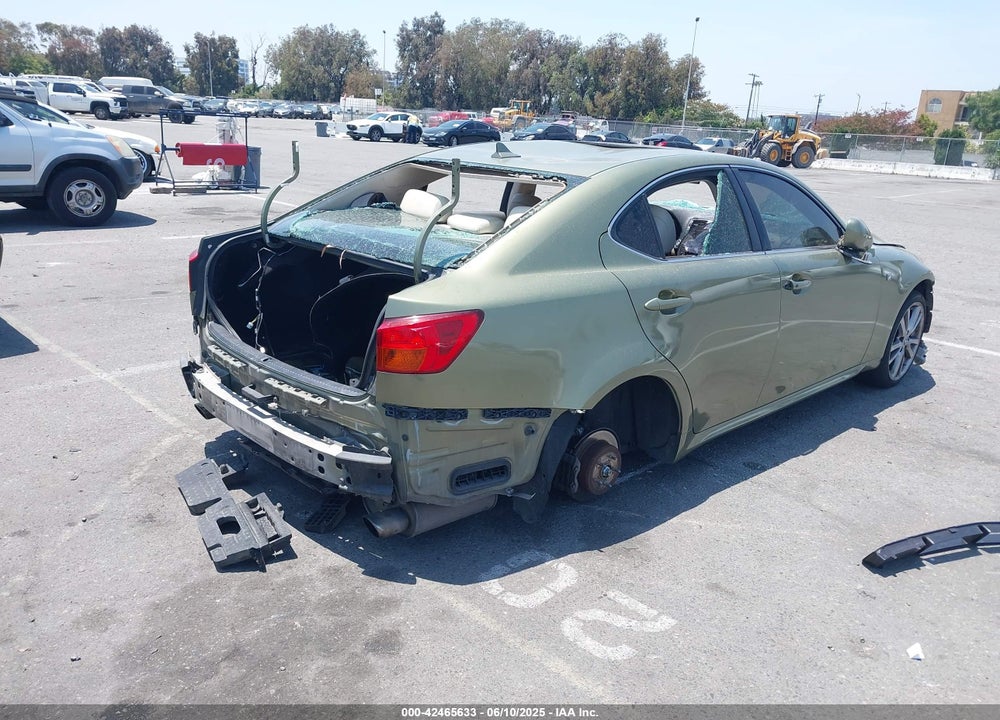 2008 LEXUS IS250 VIN: JTHBK262182076025