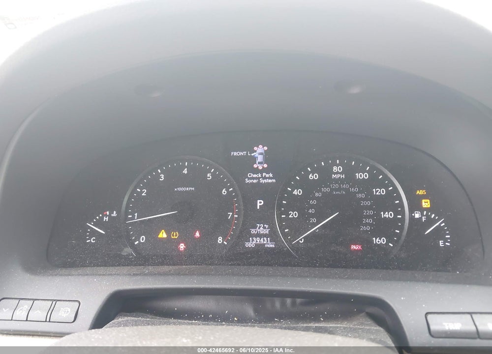 2015 LEXUS LS460 VIN: JTHGL5EF6F5054364