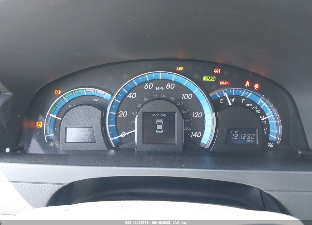 2012 TOYOTA CAMRY HYBRID VIN: 4T1BD1FK2CU053853