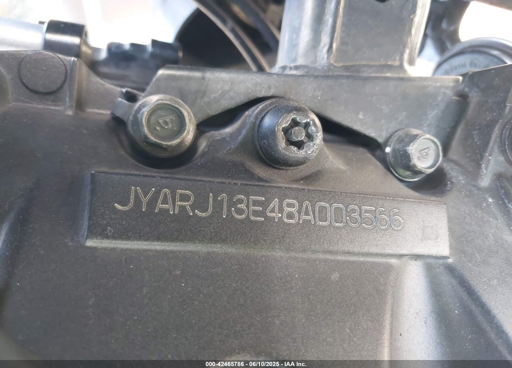 2008 YAMAHA FZ6 VIN: JYARJ13E48A003566