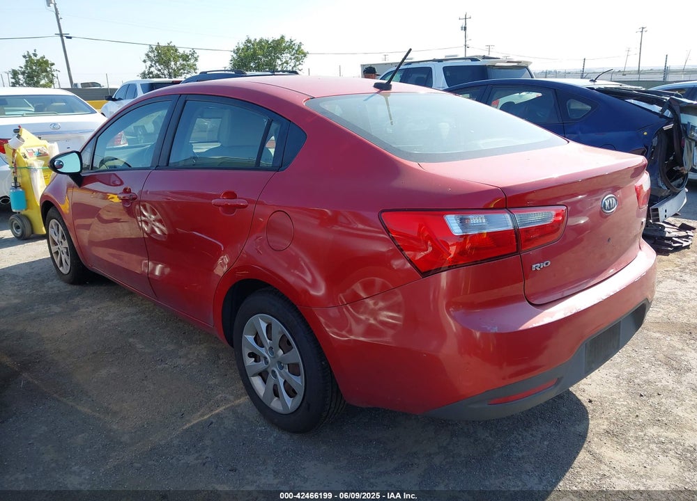 2012 KIA RIO VIN: KNADM4A37C6091093