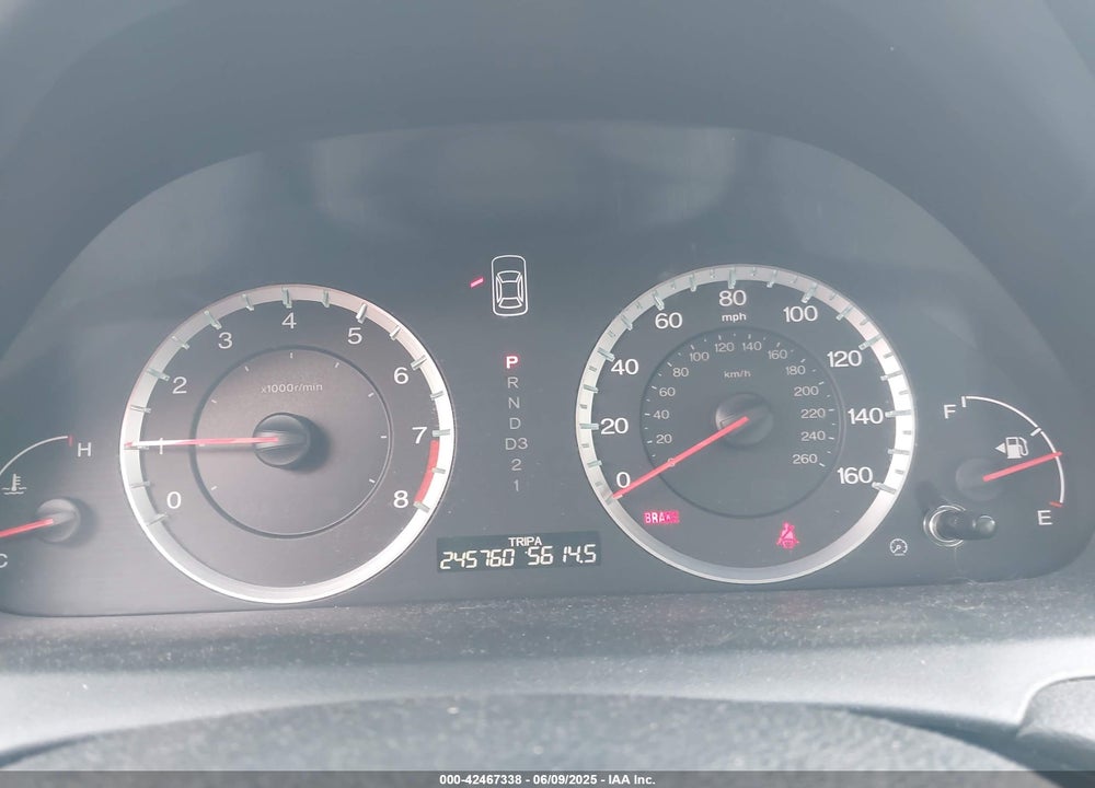 2009 HONDA ACCORD VIN: 1HGCP26819A195584