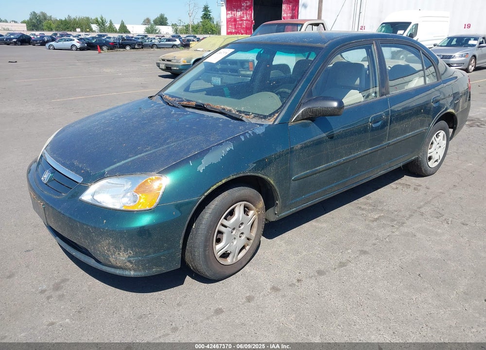 2002 HONDA CIVIC LX VIN: JHMES16522S000998