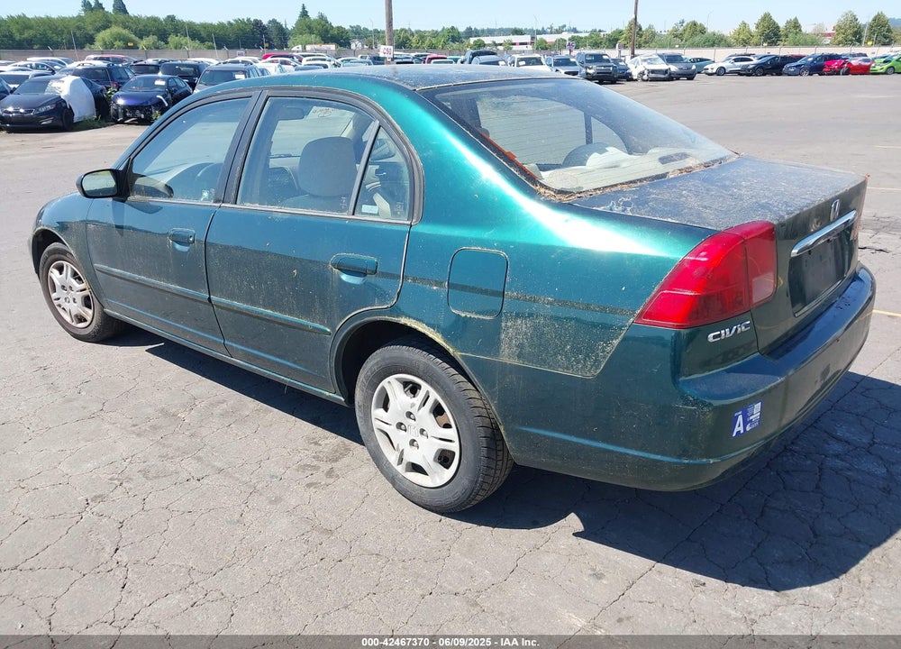 2002 HONDA CIVIC LX VIN: JHMES16522S000998