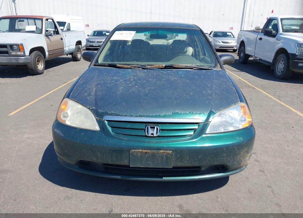 2002 HONDA CIVIC LX VIN: JHMES16522S000998