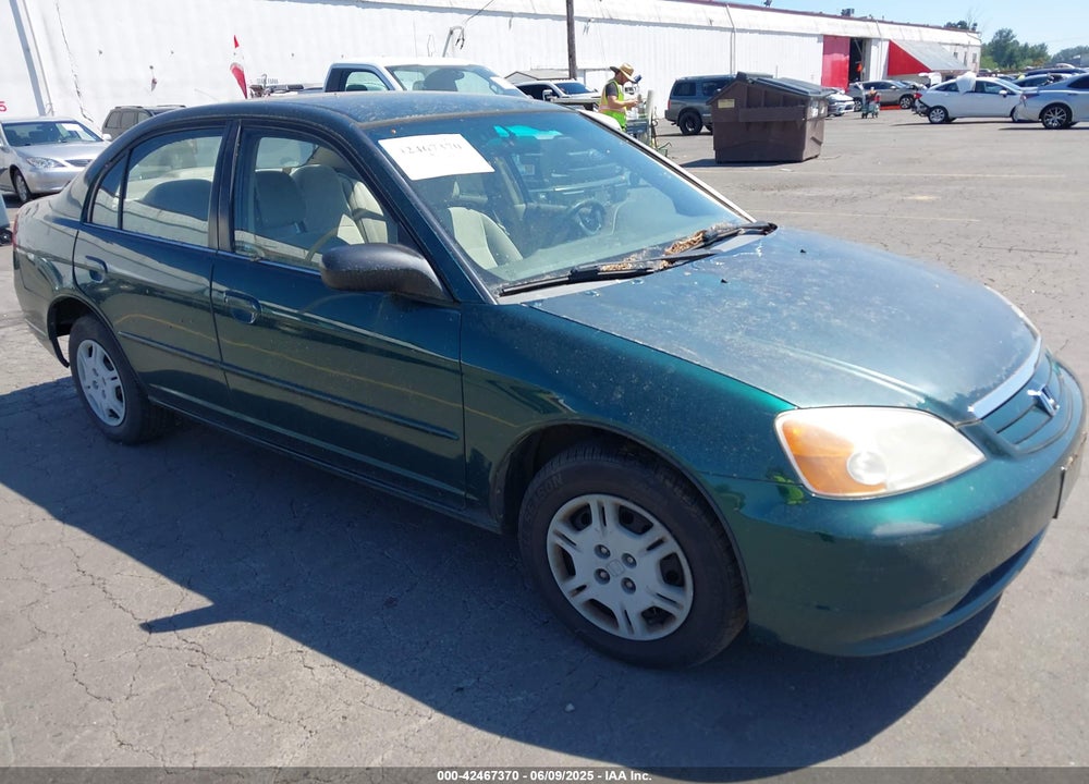2002 HONDA CIVIC LX VIN: JHMES16522S000998