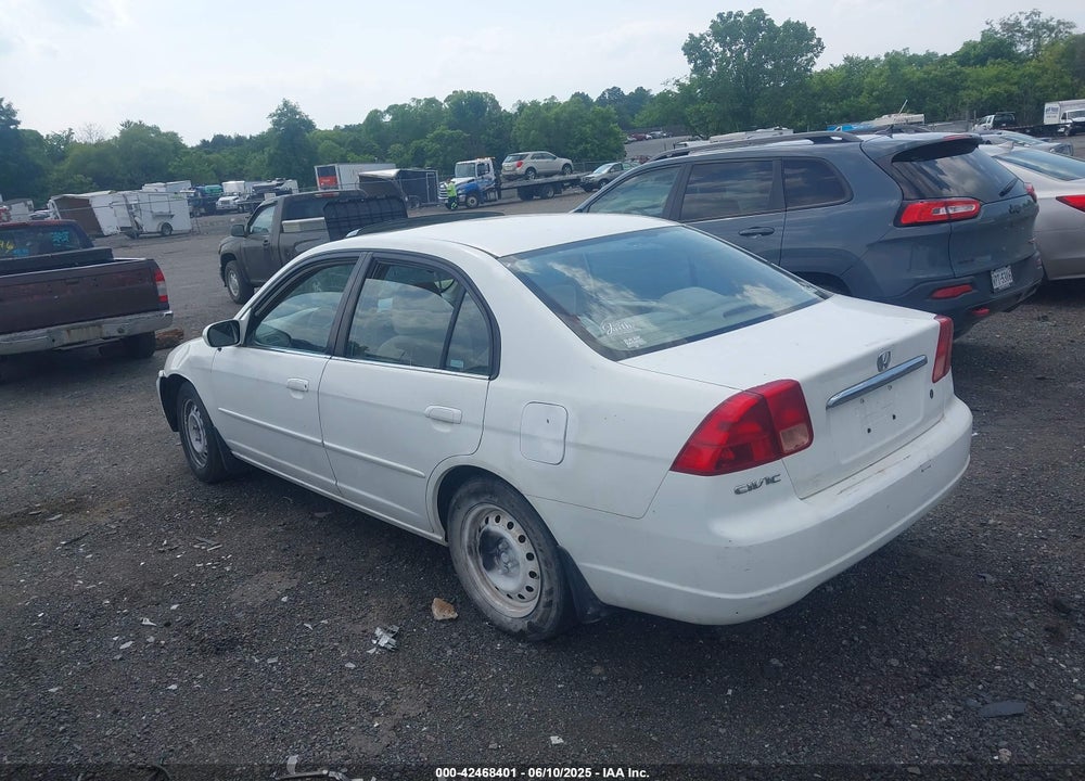 2001 HONDA CIVIC EX VIN: 2HGES26731H604138