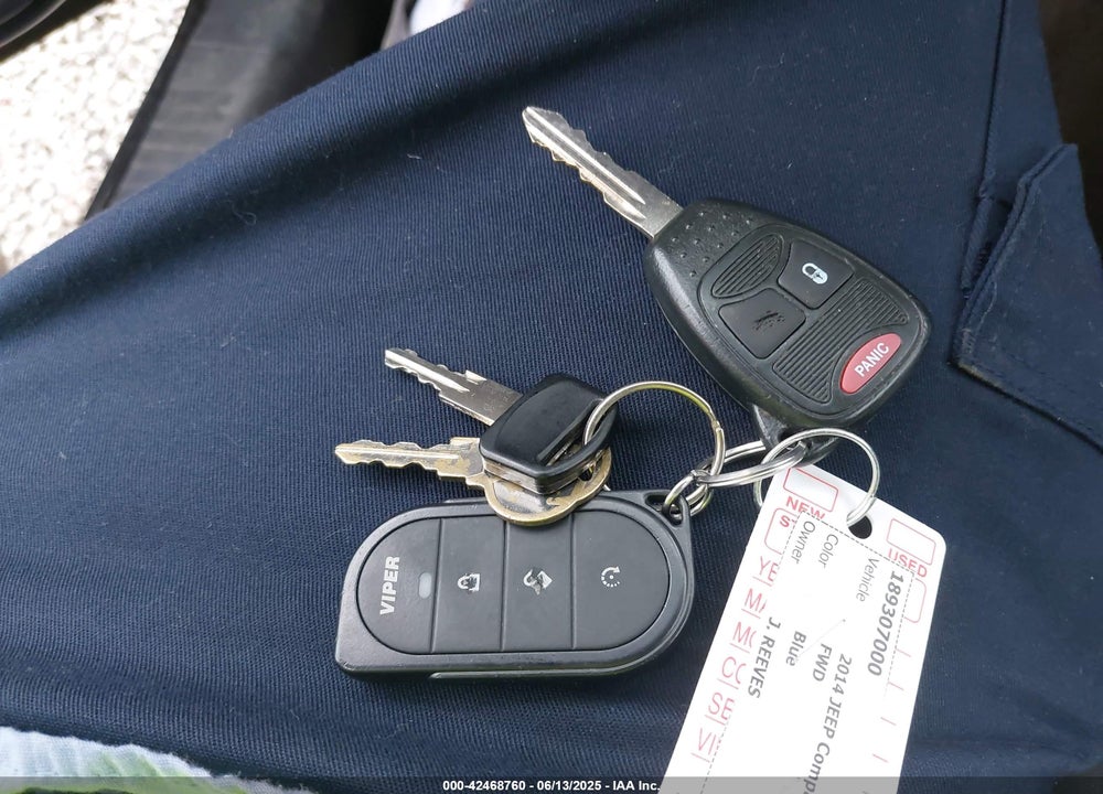 2014 JEEP COMPASS VIN: 1C4NJCBA7ED545719