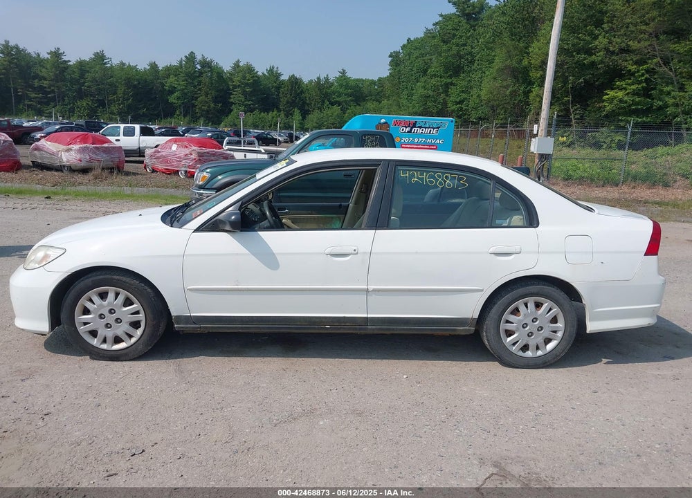 2005 HONDA CIVIC LX VIN: 2HGES16555H580472
