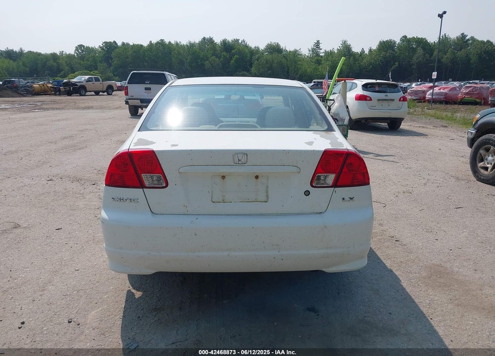 2005 HONDA CIVIC LX VIN: 2HGES16555H580472