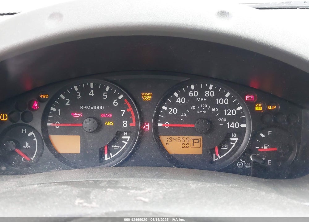 2006 NISSAN XTERRA VIN: 5N1AN08W66C502268