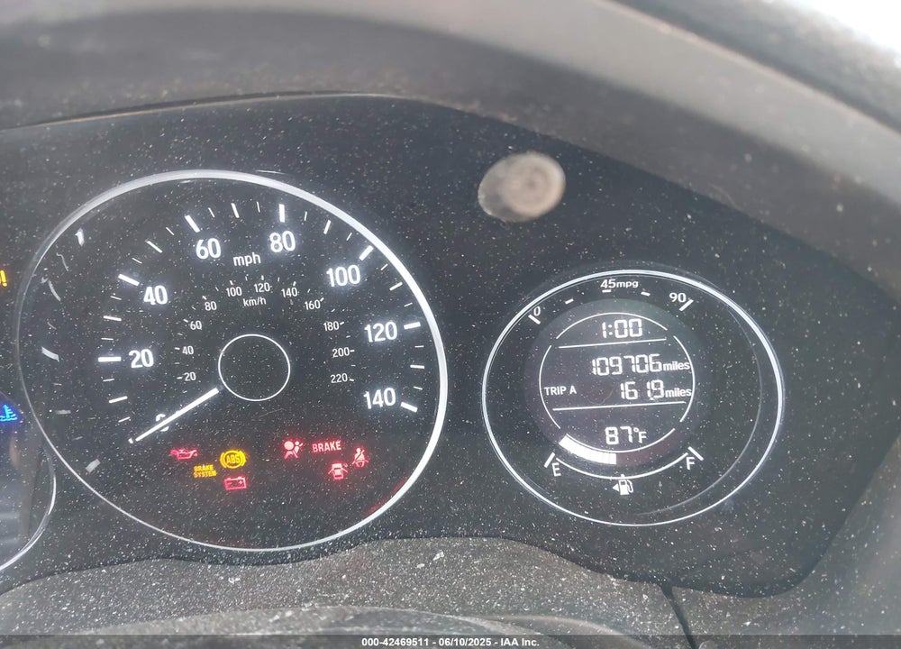 2018 HONDA HR-V VIN: 3CZRU5H34JG705916