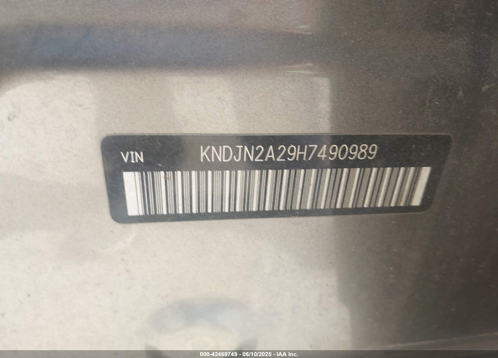 2017 KIA SOUL VIN: KNDJN2A29H7490989