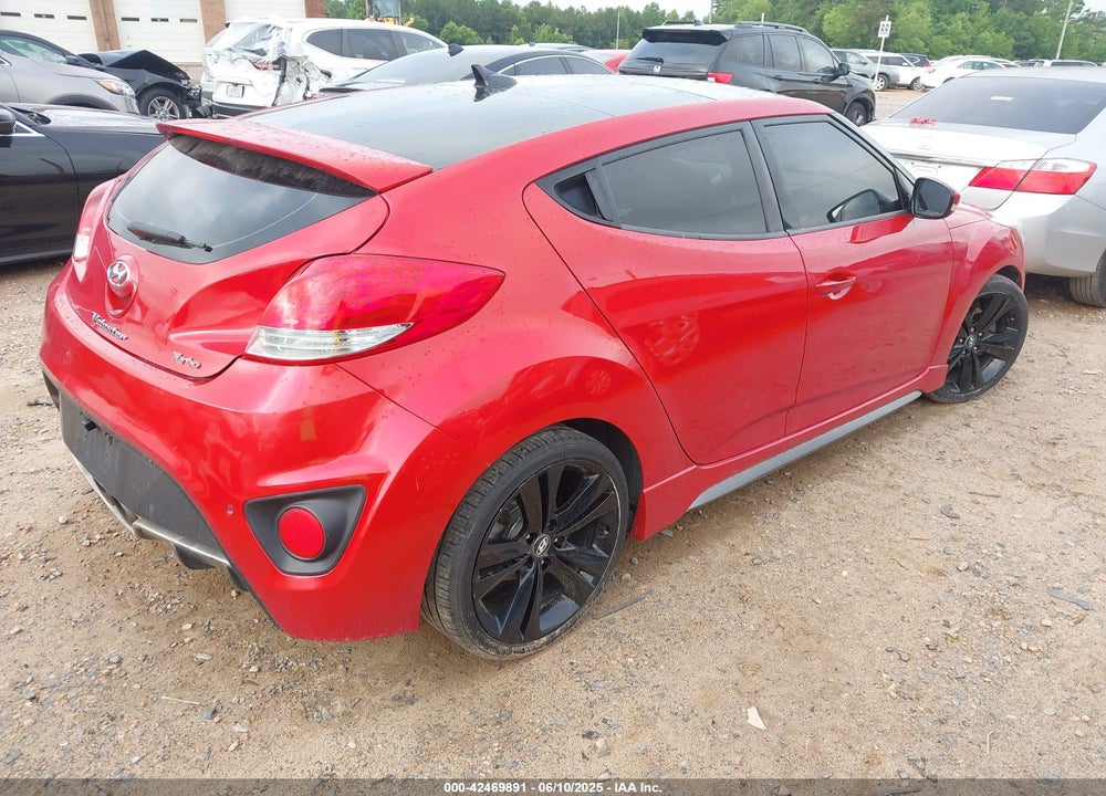 2013 HYUNDAI VELOSTER TURBO W/BLACK VIN: KMHTC6AE1DU110874