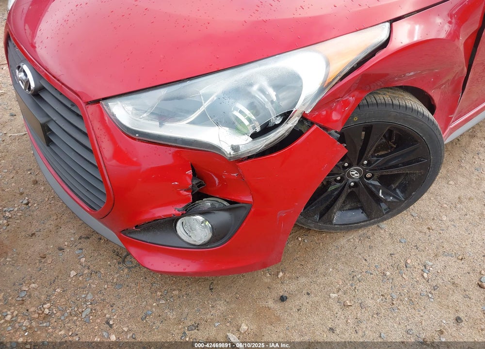 2013 HYUNDAI VELOSTER TURBO W/BLACK VIN: KMHTC6AE1DU110874