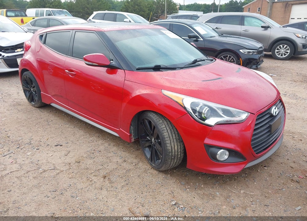 2013 HYUNDAI VELOSTER TURBO W/BLACK VIN: KMHTC6AE1DU110874