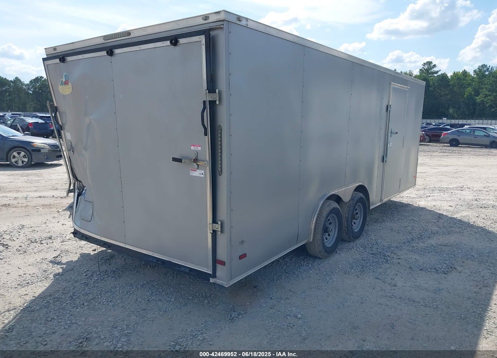 2020 COVERED WAGON 20\' ENCLOSED TRAILER VIN: 53FBE2028MF061526