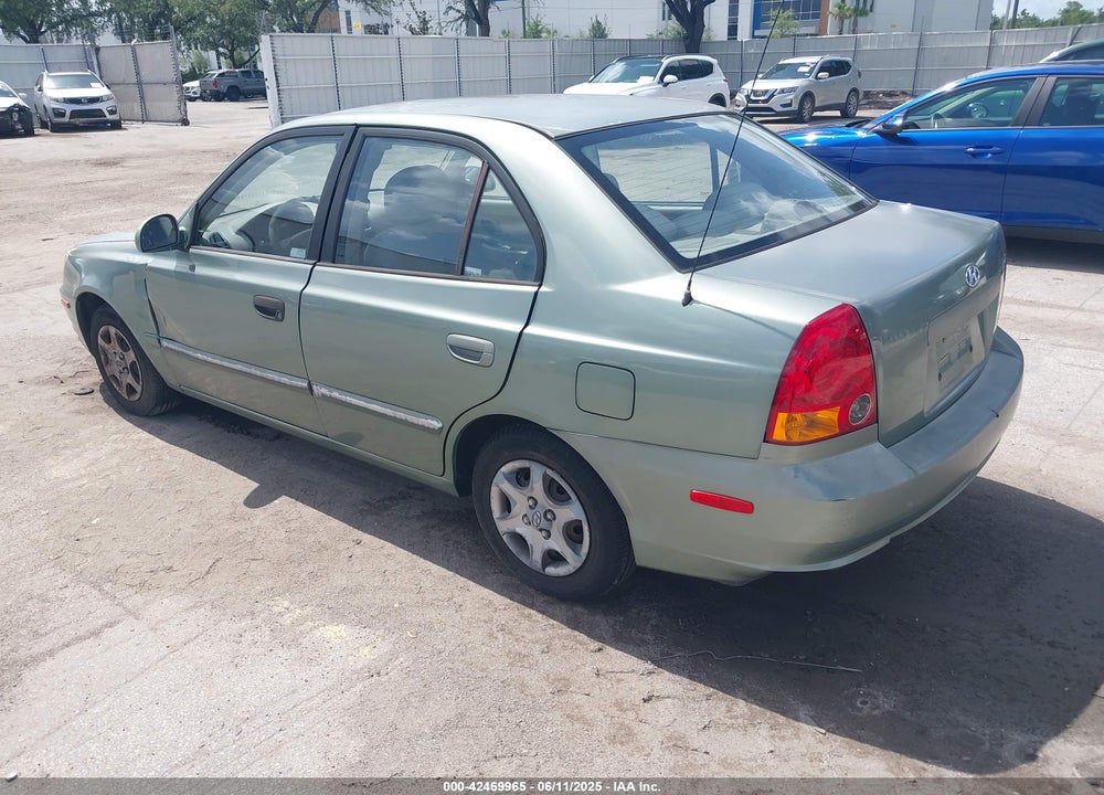 2004 HYUNDAI ACCENT GL VIN: KMHCG45C54U540120
