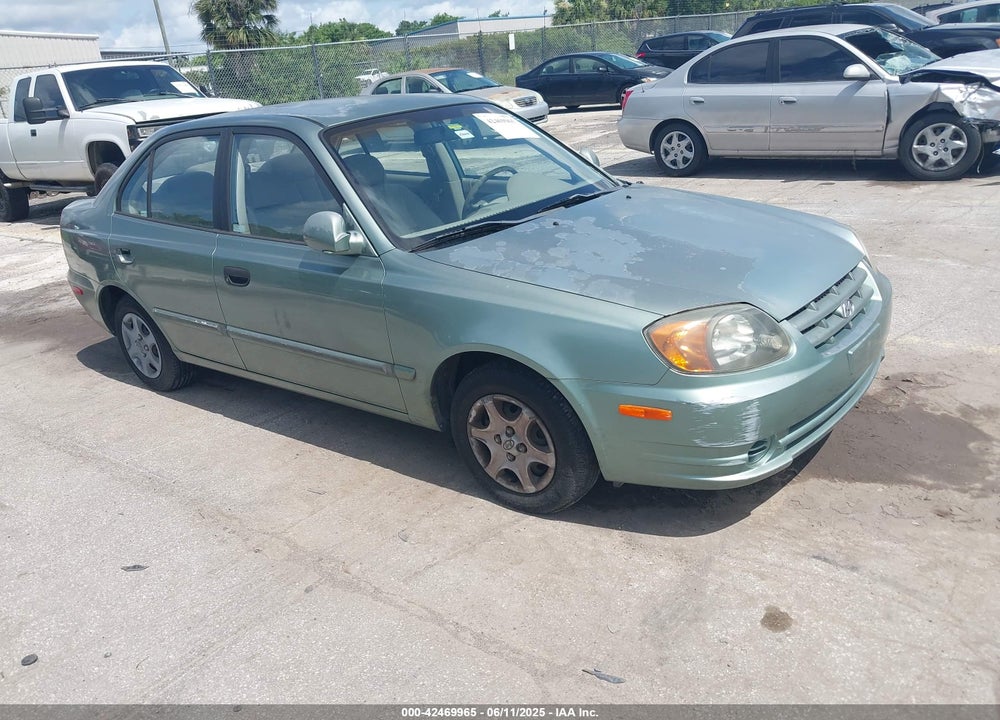 2004 HYUNDAI ACCENT GL VIN: KMHCG45C54U540120