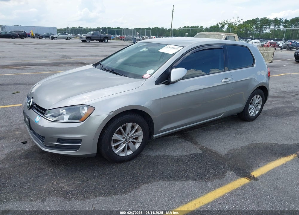 2015 VOLKSWAGEN GOLF TSI S 2-DOOR VIN: 3VW917AU4FM062664