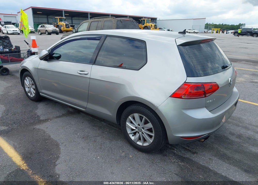 2015 VOLKSWAGEN GOLF TSI S 2-DOOR VIN: 3VW917AU4FM062664
