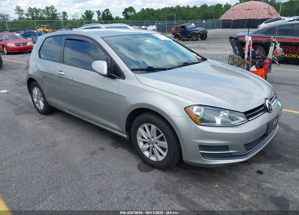 2015 VOLKSWAGEN GOLF TSI S 2-DOOR VIN: 3VW917AU4FM062664