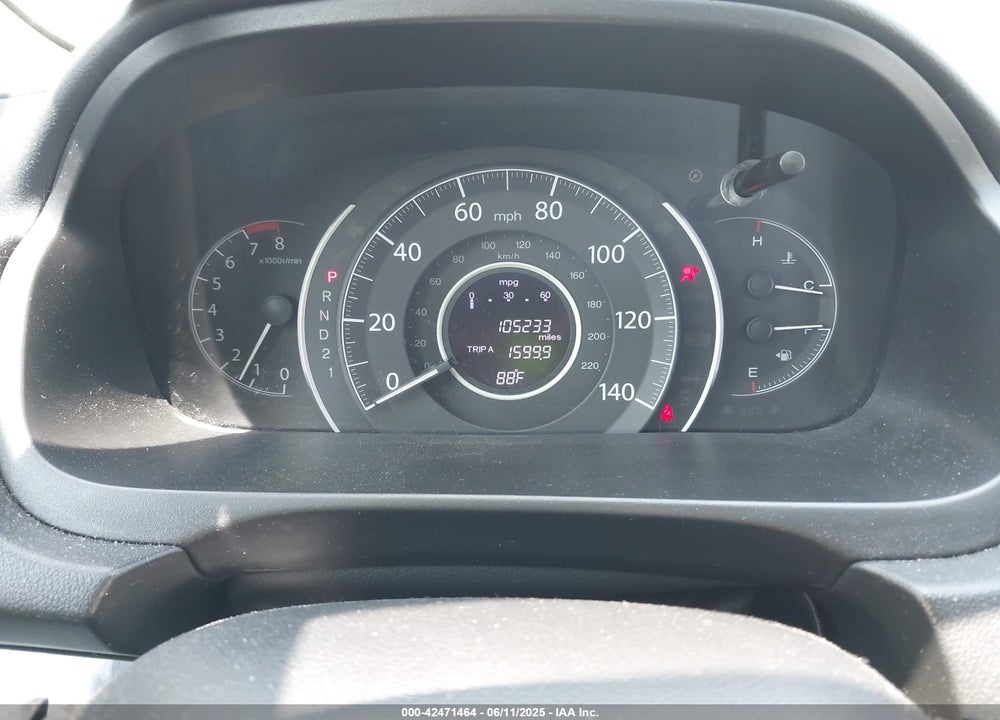2013 HONDA CR-V EX-L VIN: 5J6RM4H74DL037619