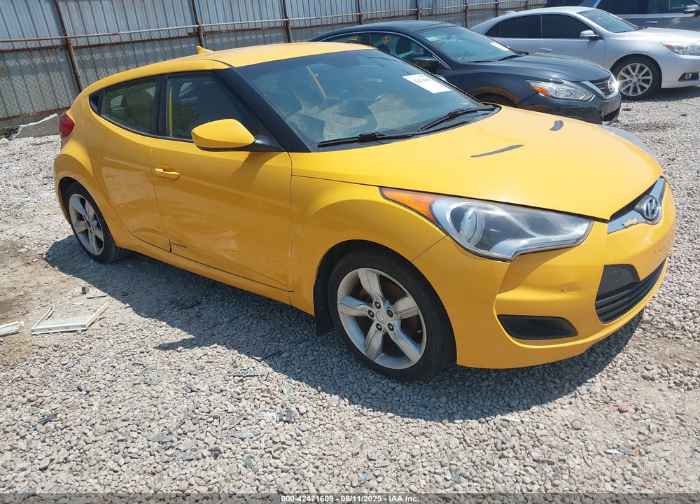 2012 HYUNDAI VELOSTER BASE W/BLACK VIN: KMHTC6AD9CU074244