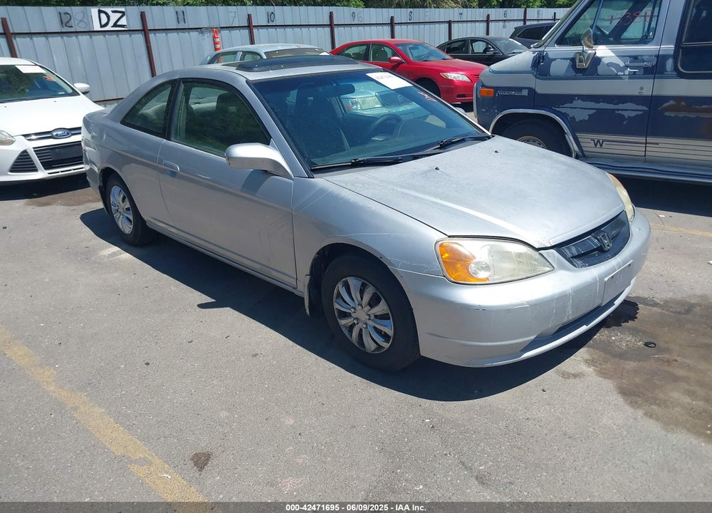 2001 HONDA CIVIC EX VIN: 1HGEM22931L082972