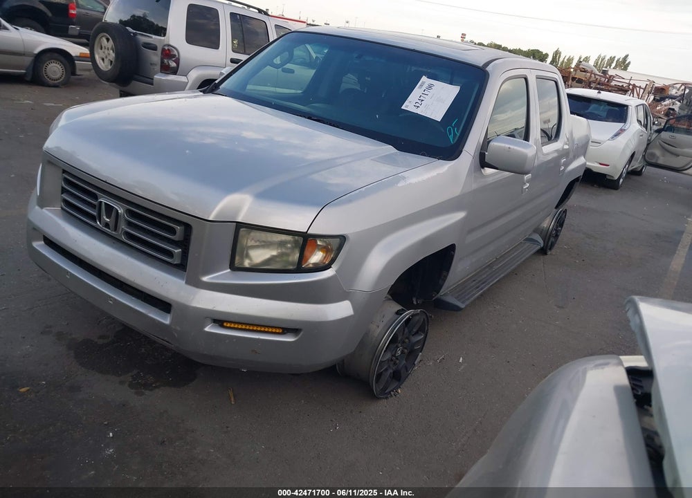 2007 HONDA RIDGELINE RTL VIN: 2HJYK16597H538929