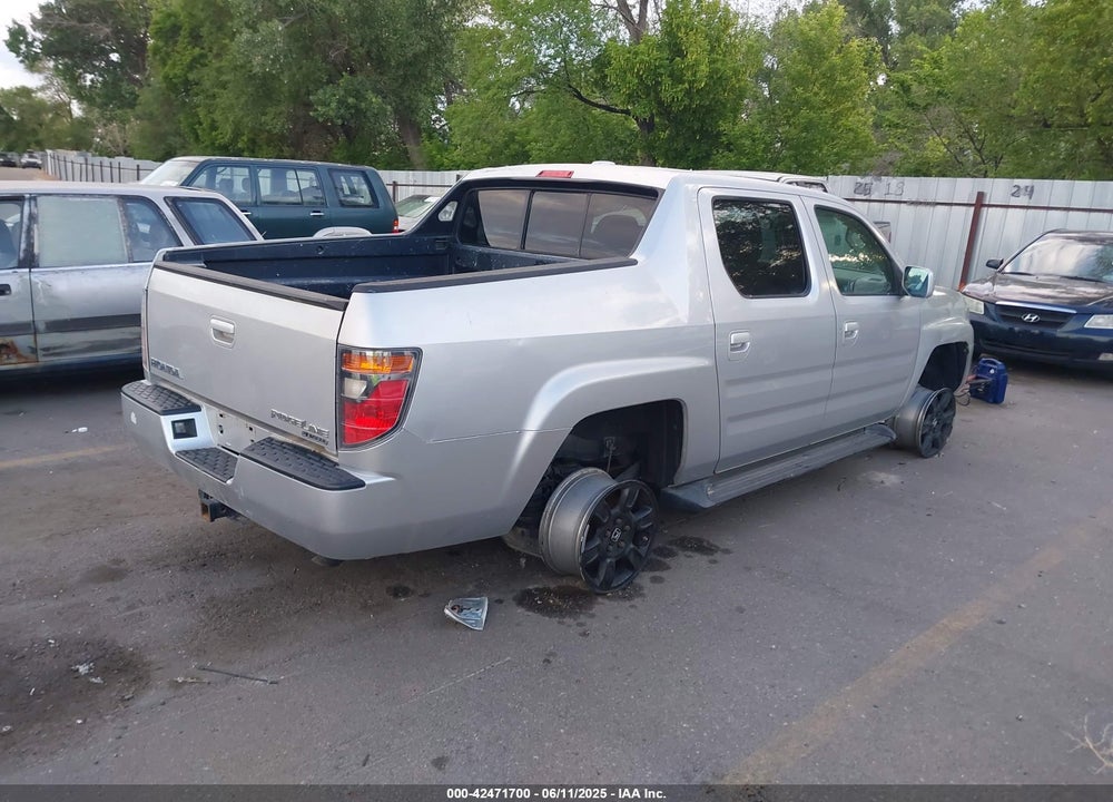 2007 HONDA RIDGELINE RTL VIN: 2HJYK16597H538929