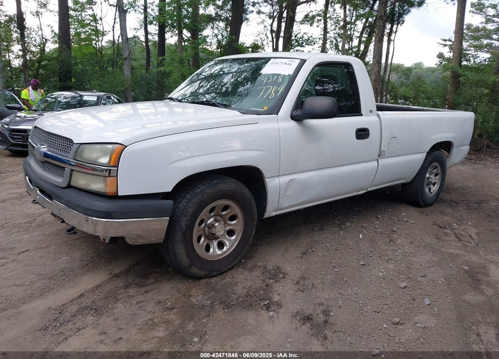 2004 CHEVROLET SILVERADO 1500 WORK TRUCK VIN: 1GCEC14T24Z121685