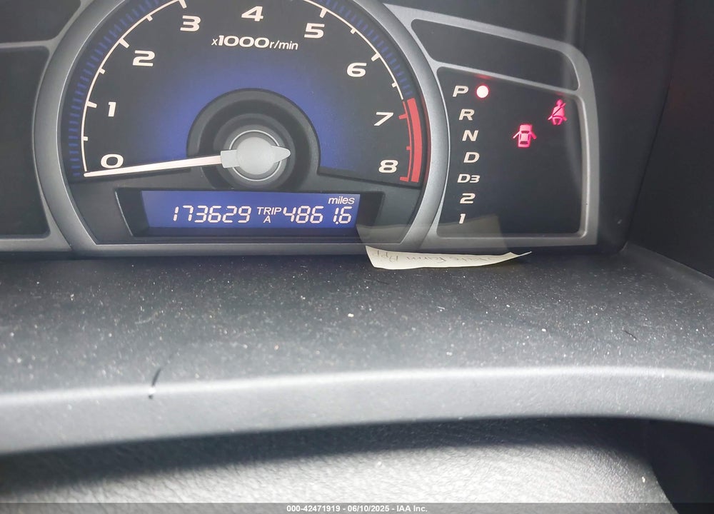 2008 HONDA CIVIC VIN: 2HGFG12698H533289