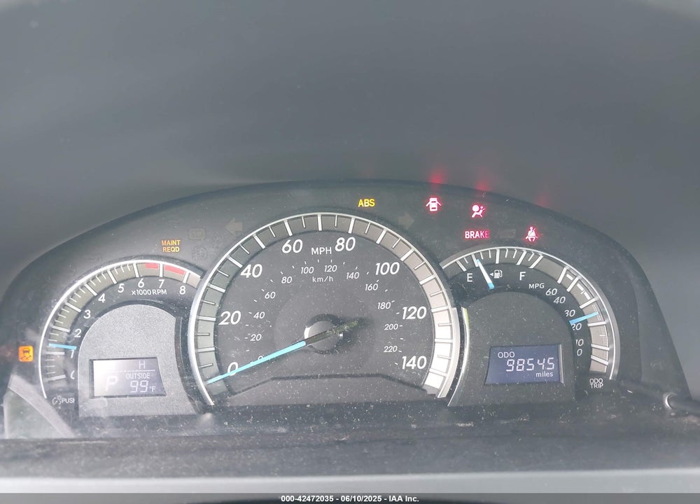 2012 TOYOTA CAMRY SE VIN: 4T1BF1FK0CU057975