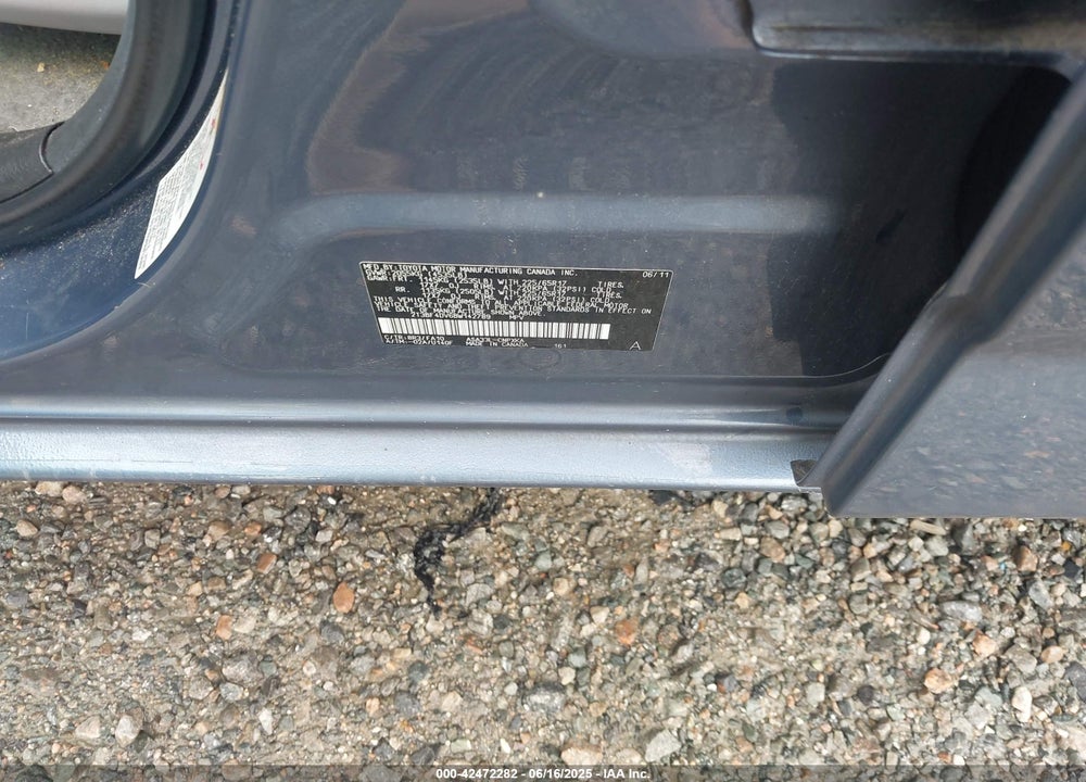 2011 TOYOTA RAV4 VIN: 2T3BF4DV6BW142789