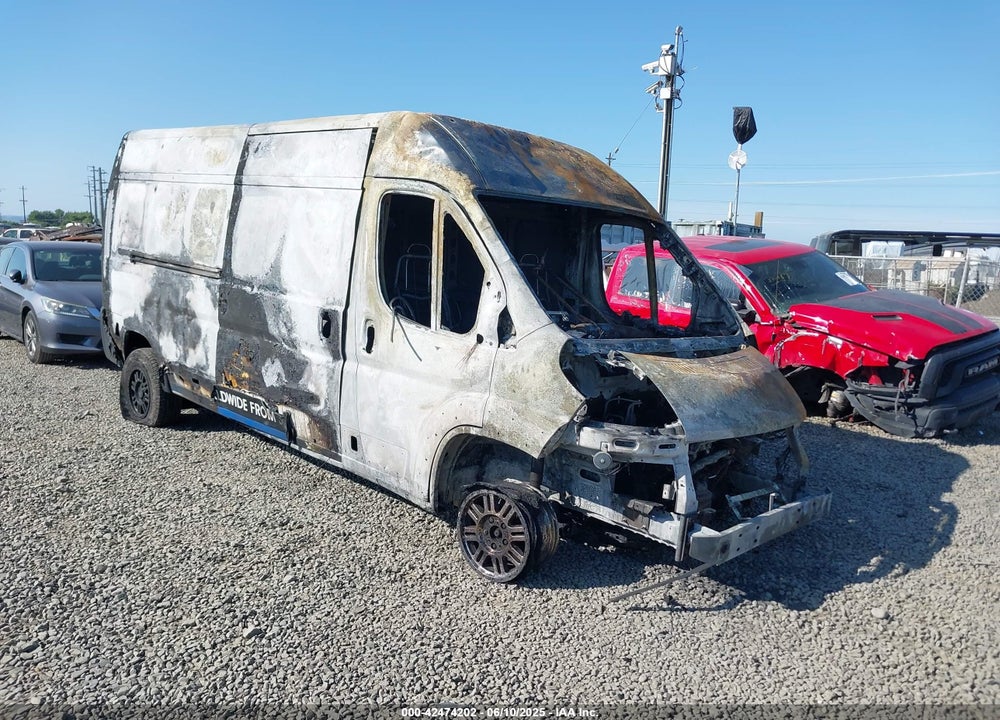 2021 RAM PROMASTER 2500 HIGH ROOF 159 WB VIN: 3C6LRVDG8ME565544