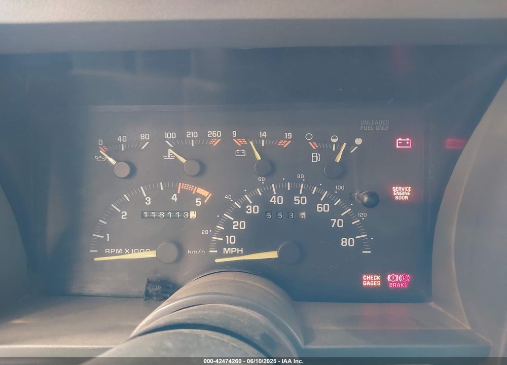 1993 CHEVROLET GMT-400 K3500 VIN: 1GCHK39N3PE242677