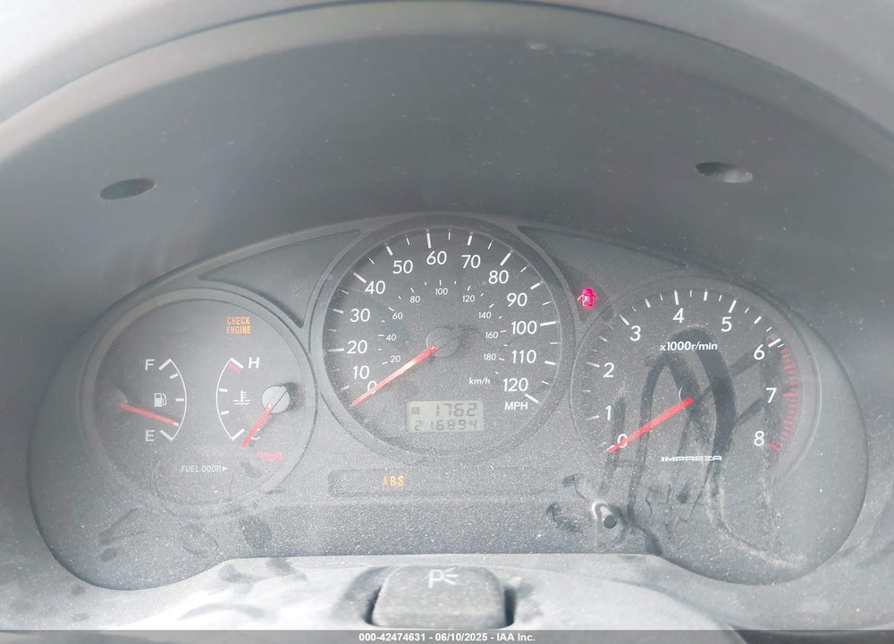 2004 SUBARU IMPREZA 2.5TS VIN: JF1GG65504G816226