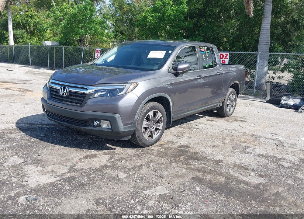 2019 HONDA RIDGELINE RTL VIN: 5FPYK2F51KB002539