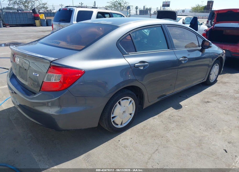 2012 HONDA CIVIC HF VIN: 2HGFB2F62CH322331