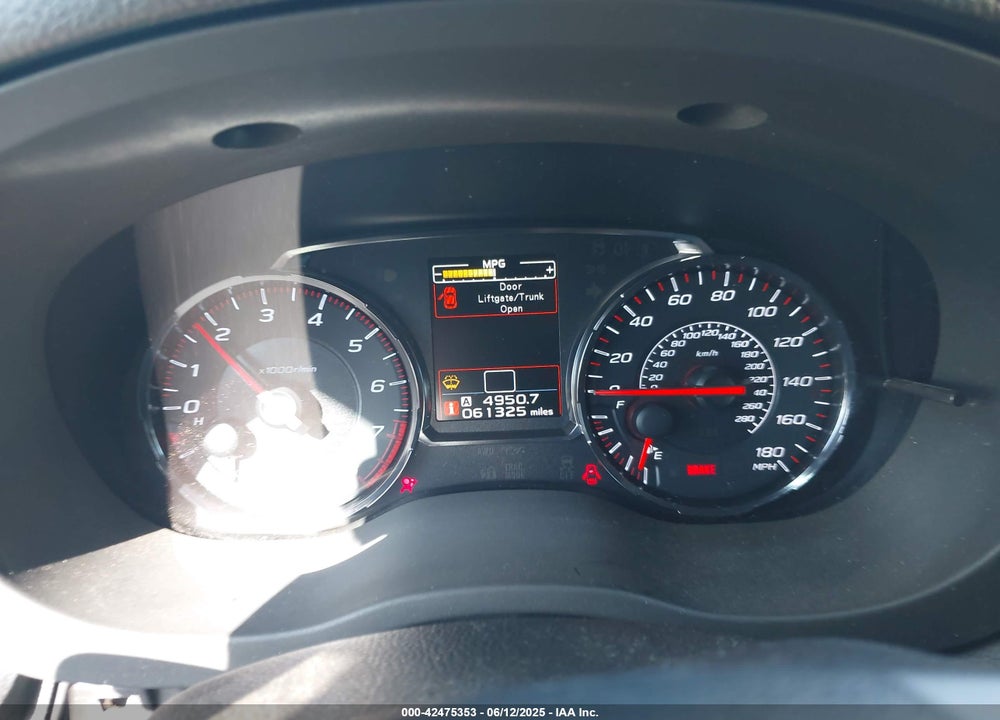 2019 SUBARU WRX VIN: JF1VA1A65K9801653