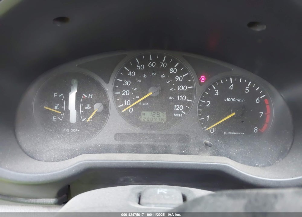 2002 SUBARU IMPREZA 2.5TS VIN: JF1GG65542H824952