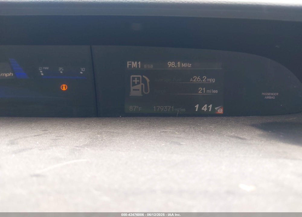2013 HONDA CIVIC VIN: 2HGFB2F56DH571899